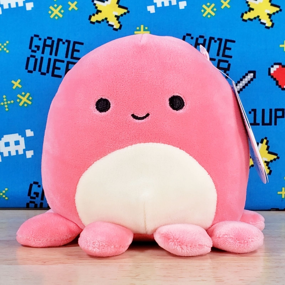 Squishmallow Abby the Pink Octopus 5" UltraSoft Stuffed Sealife Plush Toy NWT